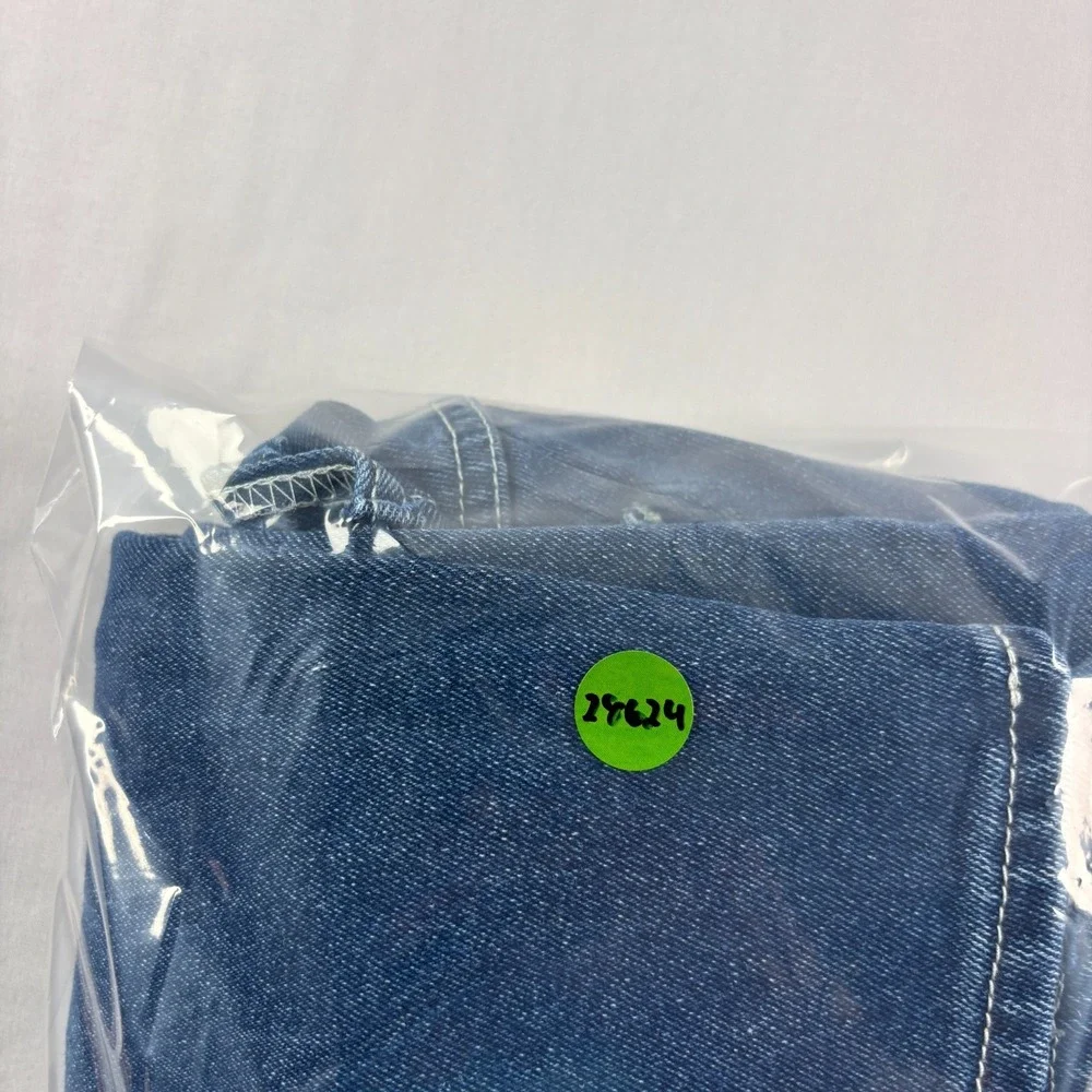 True Religion Jeans Mens 34x32 Blue Geno Relaxed Slim Flap Pockets Stretch Denim